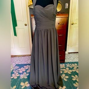 Grey Size 6 Empire Bridesmaids Dress